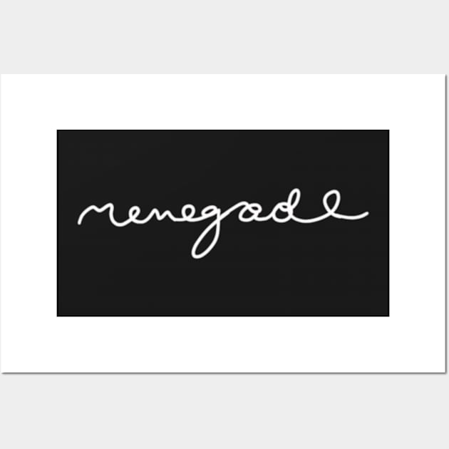 Taylor Swifts Renegade Text Wall Art by SwasRasaily